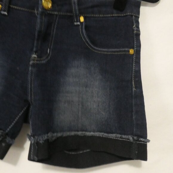 ROXY JEANS | size 26 | Denim Shorts | Rolled Bottom Hem | Stitched Back Pockets - Picture 8 of 14